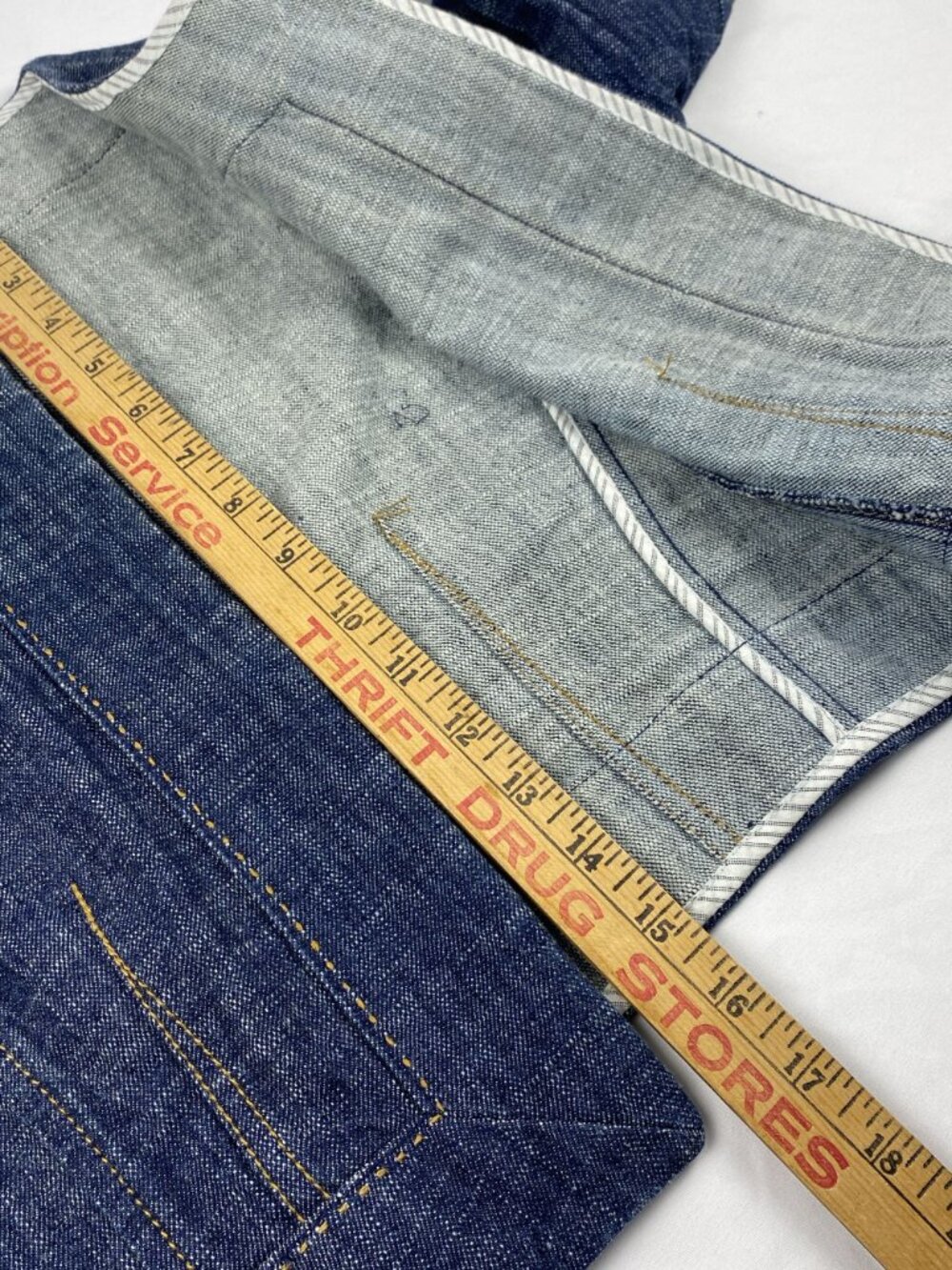 Ann Taylor Loft Denim Cropped Fitted Jacket Women’s Size 0 Button Cuff - Picture 5 of 10